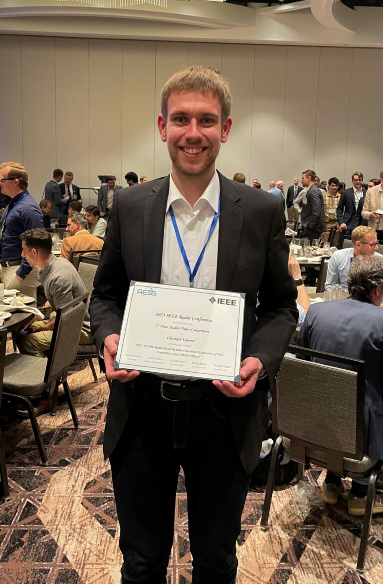 Student paper award related to Autonomy Technologies for Christoph Kammel